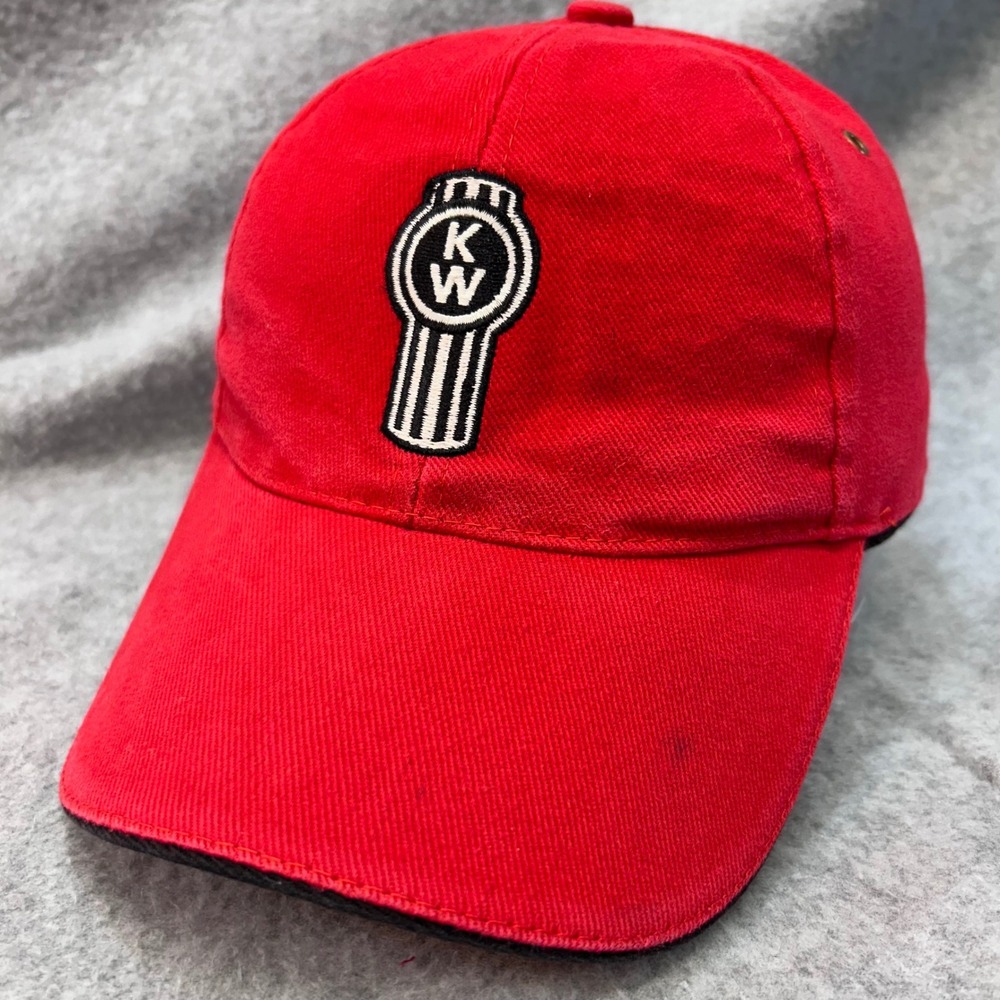 Kenworth Logo Mens Red Baseball Hat Trucker Adjustable OSFM